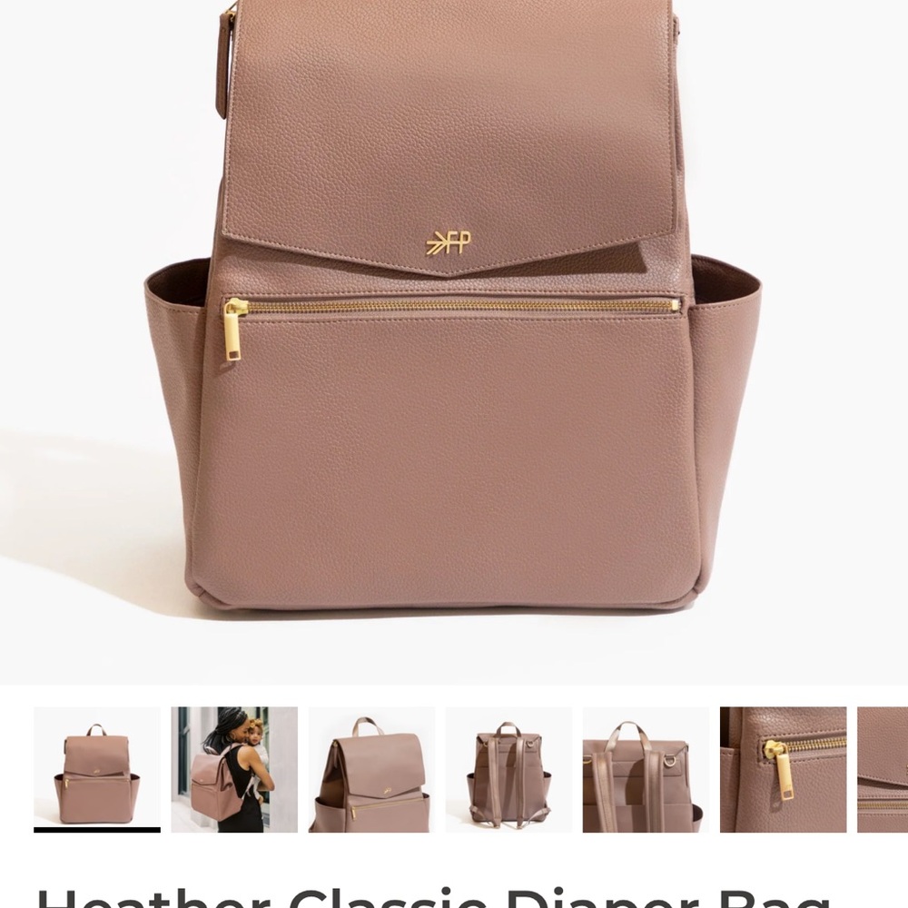 Freshly Picked Heather Classic Diaper Bag - Mauve